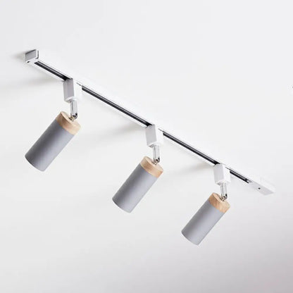 DecorBites™ DecorBites™ Modern Tubular Track Light for Commercial Use - Metal Spotlight with Semi-Mount Ceiling Design