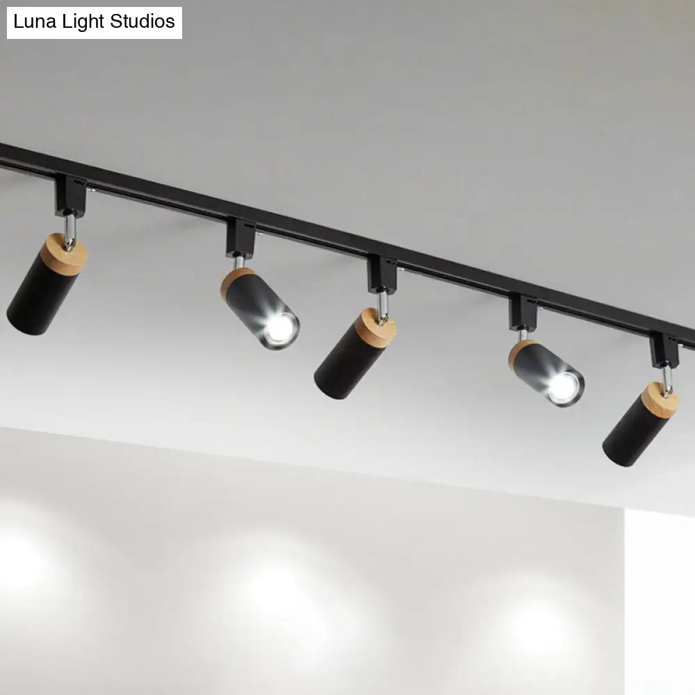 DecorBites™ DecorBites™ Modern Tubular Track Light for Commercial Use - Metal Spotlight with Semi-Mount Ceiling Design