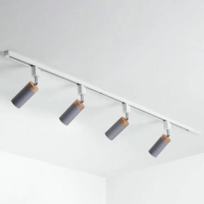 DecorBites™ DecorBites™ Modern Tubular Track Light for Commercial Use - Metal Spotlight with Semi-Mount Ceiling Design