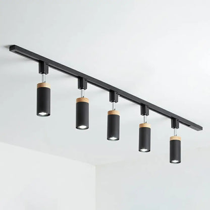 DecorBites™ DecorBites™ Modern Tubular Track Light for Commercial Use - Metal Spotlight with Semi-Mount Ceiling Design