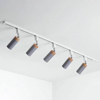DecorBites™ DecorBites™ Modern Tubular Track Light for Commercial Use - Metal Spotlight with Semi-Mount Ceiling Design