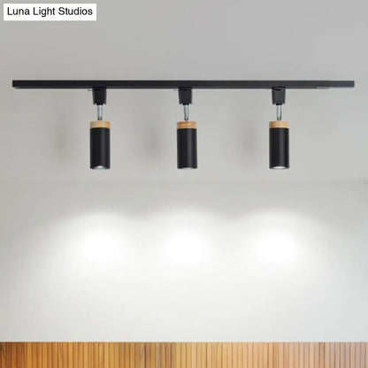 DecorBites™ DecorBites™ Modern Tubular Track Light for Commercial Use - Metal Spotlight with Semi-Mount Ceiling Design