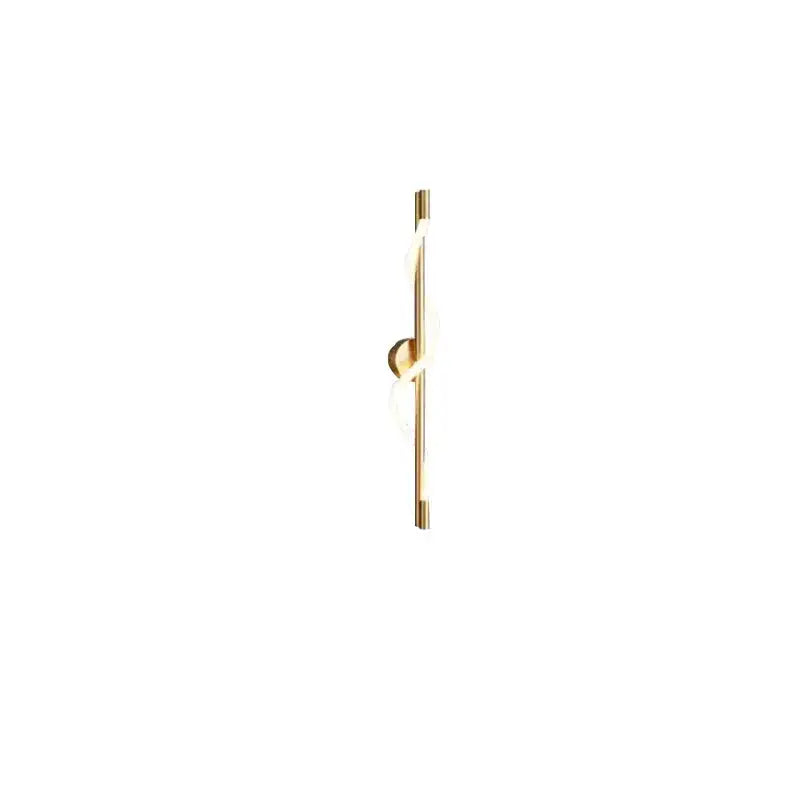 Gold-toned minimalist wall lights with sleek twisted design and frosted glass for modern decorbites dimming wall lights