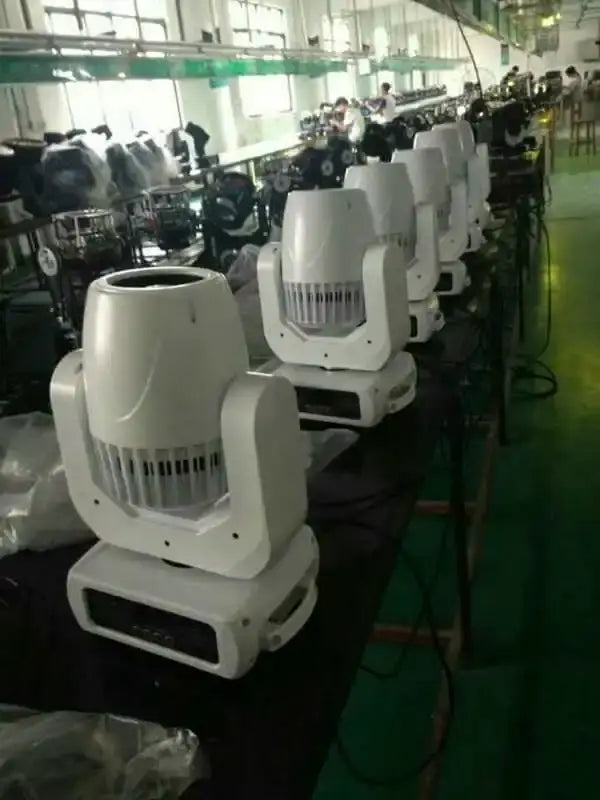 Modern white 150w gobo led moving head stage lights with ventilation grilles for event space lighting use