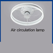 Modern white 7-leaf tri-color fan with integrated led fan lights and sleek design for living room decorbites 7-leaf tri-color