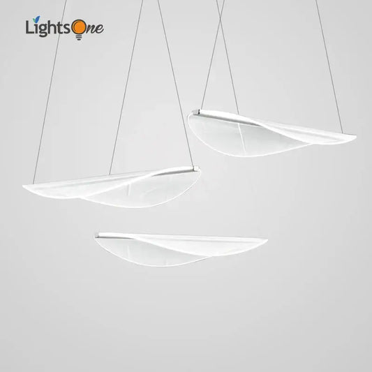 Modern white acrylic leaf pendant lights with sleek curved designs by decorbites for dining room pendant lights decor