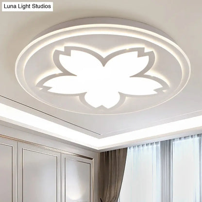 DecorBites™ DecorBites™ Modern White Acrylic LED Ceiling Light with Circular Petal Design for Kitchen