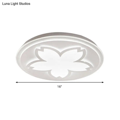 DecorBites™ DecorBites™ Modern White Acrylic LED Ceiling Light with Circular Petal Design for Kitchen