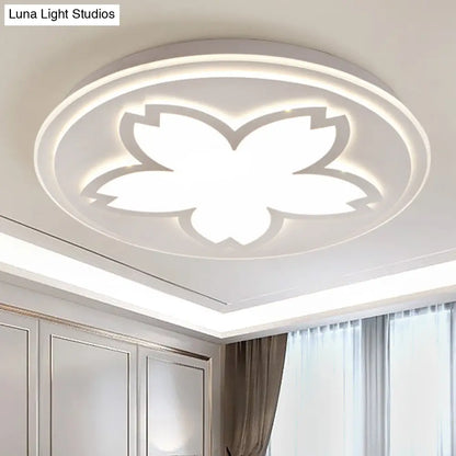 DecorBites™ DecorBites™ Modern White Acrylic LED Ceiling Light with Circular Petal Design for Kitchen