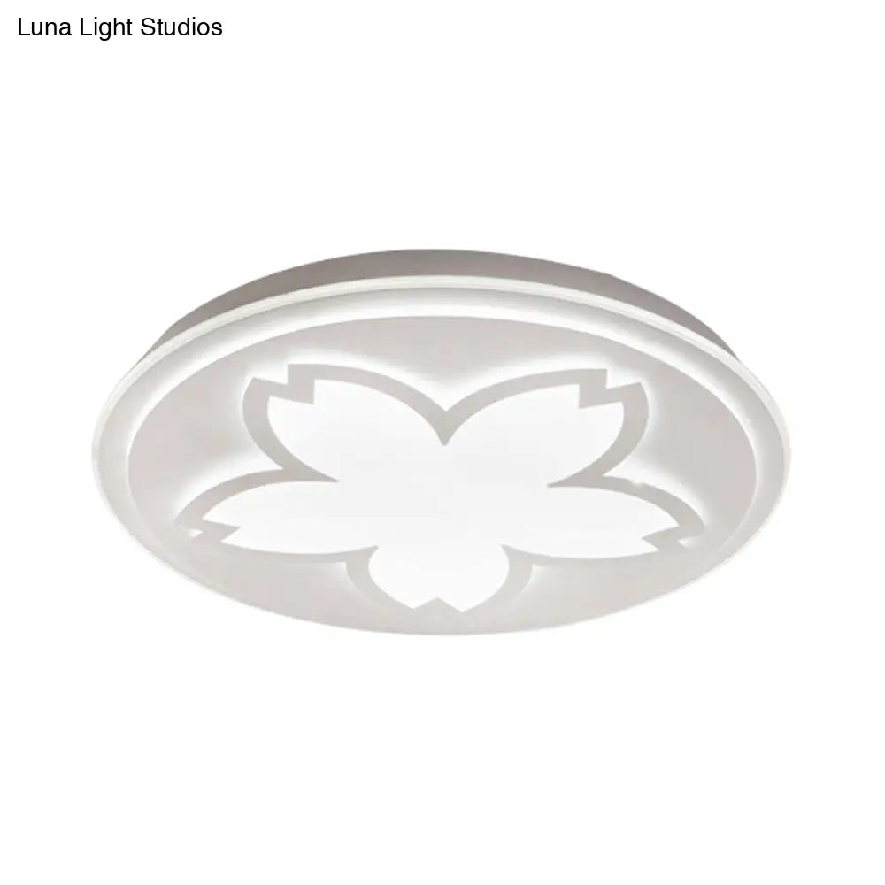 DecorBites™ DecorBites™ Modern White Acrylic LED Ceiling Light with Circular Petal Design for Kitchen