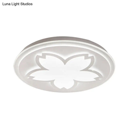 DecorBites™ DecorBites™ Modern White Acrylic LED Ceiling Light with Circular Petal Design for Kitchen