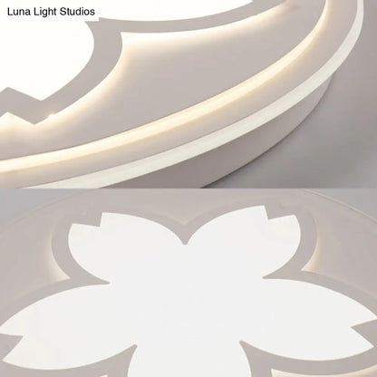 DecorBites™ DecorBites™ Modern White Acrylic LED Ceiling Light with Circular Petal Design for Kitchen