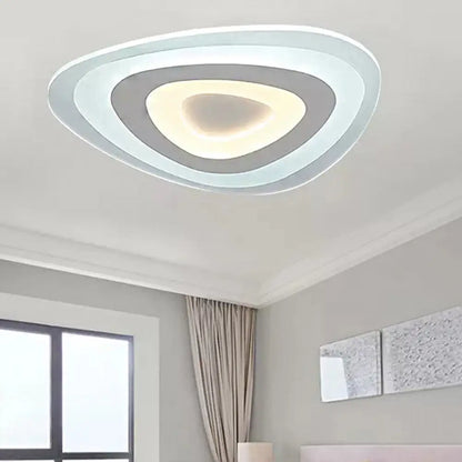 DecorBites™ DecorBites™ Modern White Acrylic LED Ceiling Mount Light - Triangle Design for Dining Room
