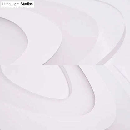 DecorBites™ DecorBites™ Modern White Acrylic LED Ceiling Mount Light - Triangle Design for Dining Room