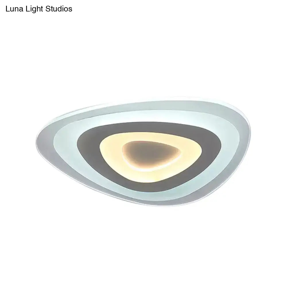 DecorBites™ DecorBites™ Modern White Acrylic LED Ceiling Mount Light - Triangle Design for Dining Room