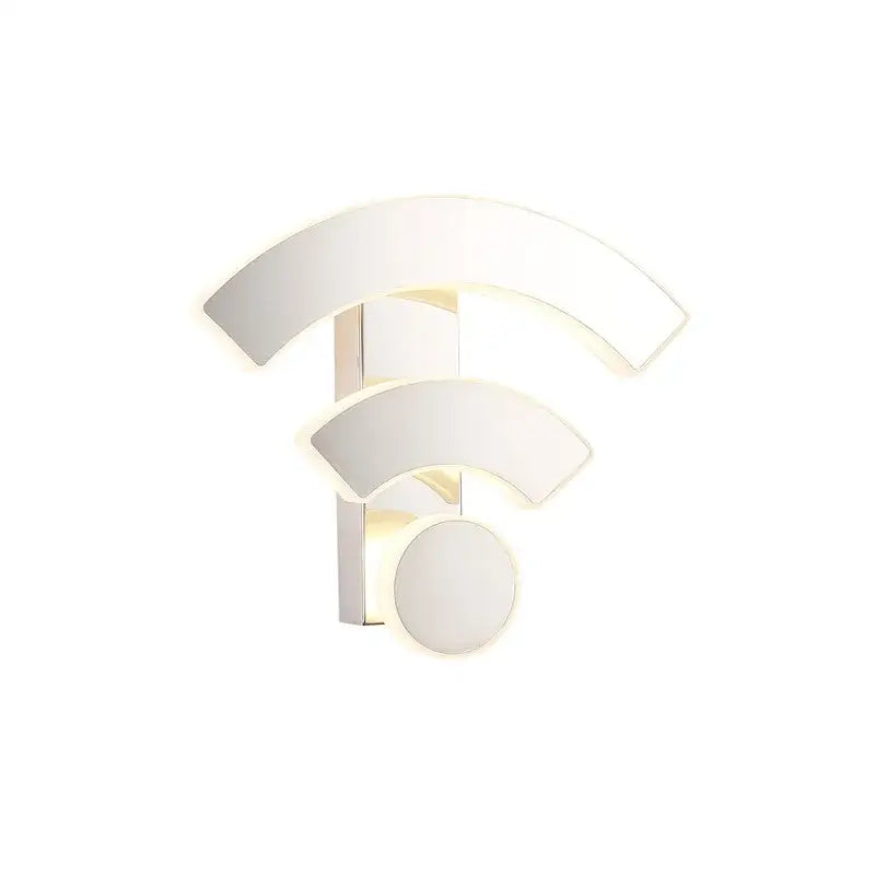 Modern white acrylic wifi wall light wall sconce with minimalist design ideal for bedroom decorbites acrylic wifi decor