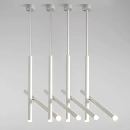 Modern white cylindrical decorbites adjustable double angle ceiling spotlights with glowing led ends for kitchen decor