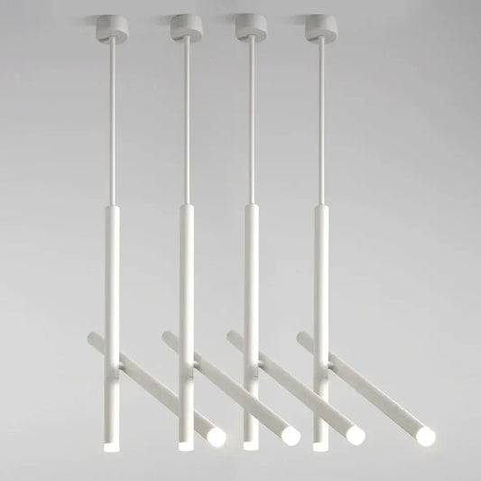 Modern white cylindrical decorbites adjustable double angle ceiling spotlights with glowing led ends for kitchen decor