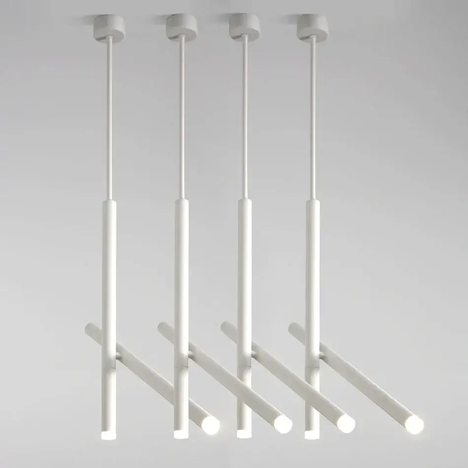 Modern white cylindrical decorbites adjustable double angle ceiling spotlights with glowing led ends for kitchen decor