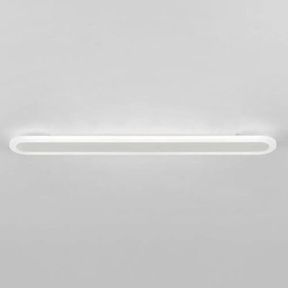 Modern white oval led ceiling light with sleek acrylic bar design suitable for wall lamp 110v-120v 220v-240v use