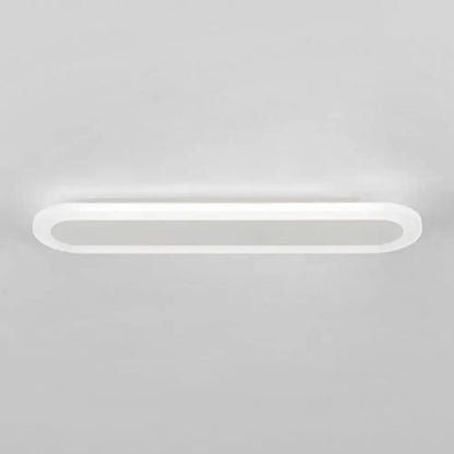 Modern white and black acrylic bar wall lamp with oval led ceiling light design for 110v 240v corridor use