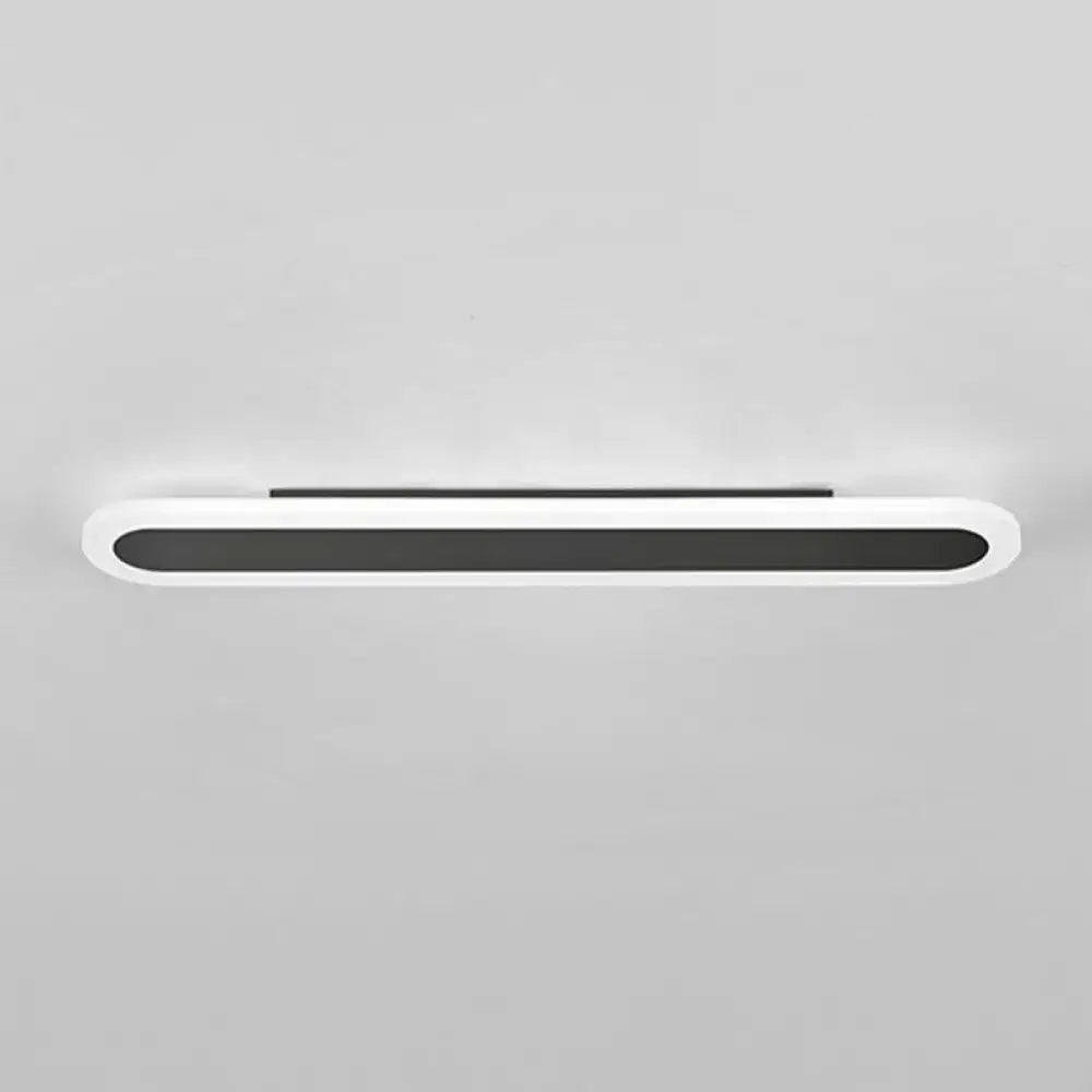 Modern white and black acrylic bar wall lamp with sleek minimalist design for corridor light 110v-120v 220v-240v