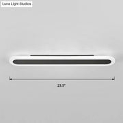 Modern white and black acrylic bar wall lamp with a sleek design featuring a black illuminated strip 110v-120v 220v-240v