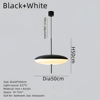 Modern white and black acrylic pendant light with sleek black acrylic pendant design in iron for kitchen decorbites decor