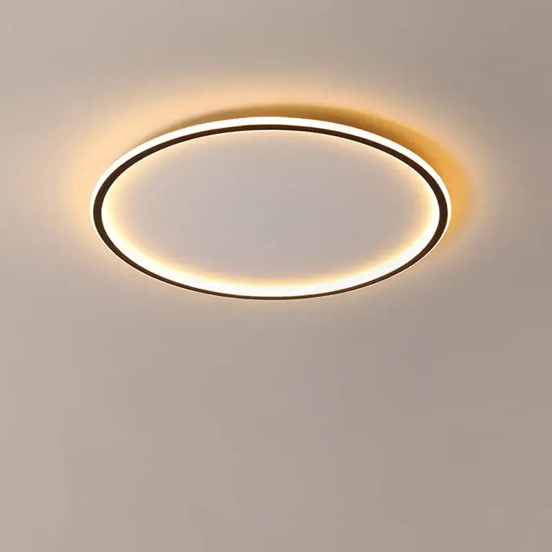 Modern white and black decorbites dimmable led ceiling light with oval shape and warm white glow for living room decor