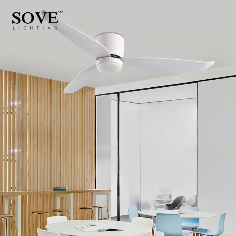 Modern white and wood led ceiling fan with remote control featuring sleek blades and minimalist design for bedroom decorbites ceiling fan