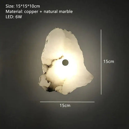 Modern white and black alabaster wall lamp with decorbites brass marble and warm glow for bedroom luxury decorbites brass