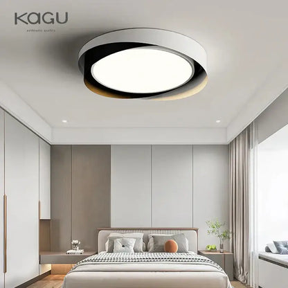Modern white and black dimmable led chandelier with sleek circular design and minimalist decorbites dimmable led style for living room