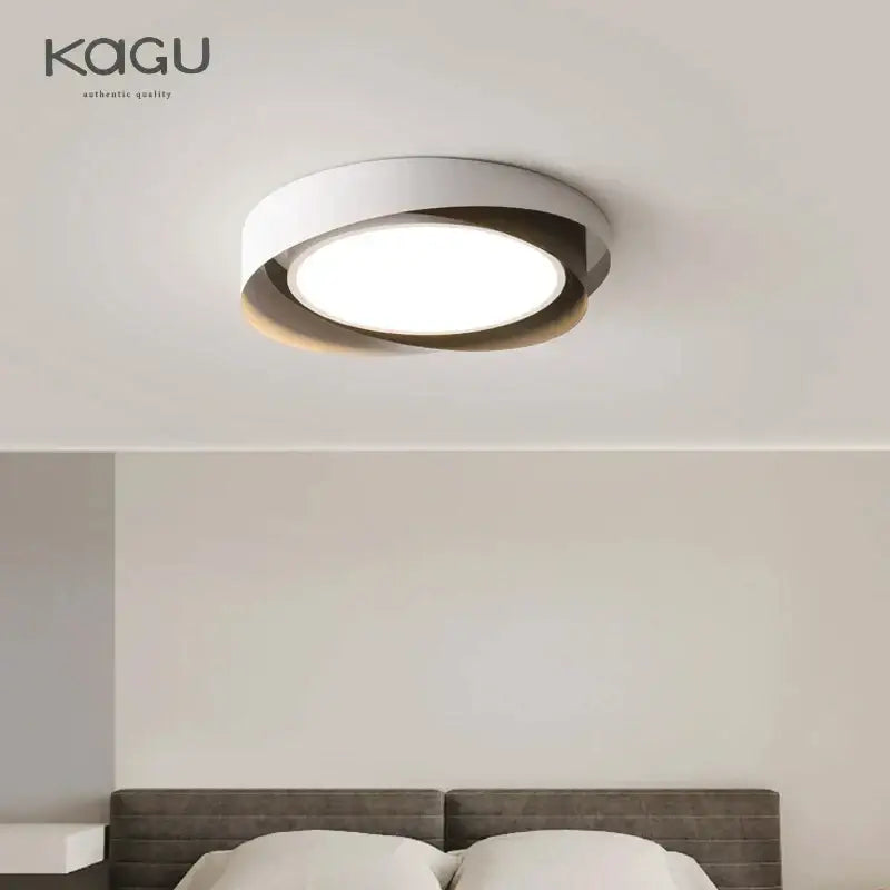 Modern white and black dimmable led chandelier with minimalist circular design for living room decorbites dimmable led