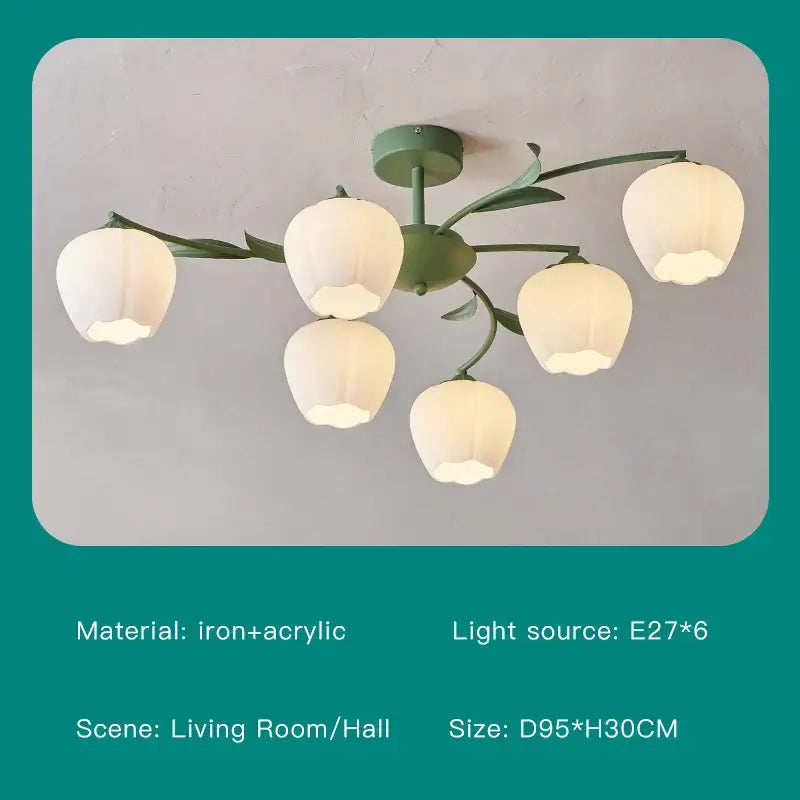 Modern white branch ceiling chandelier with green iron frame and five frosted acrylic lampshades for living room decorbites branch ceiling