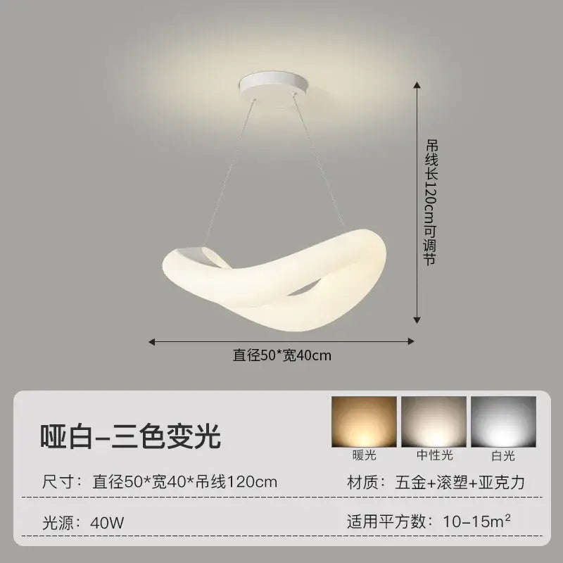 Modern white bubble led chandelier pendant light with sleek curved metal and acrylic design for living room decorbites bubble led