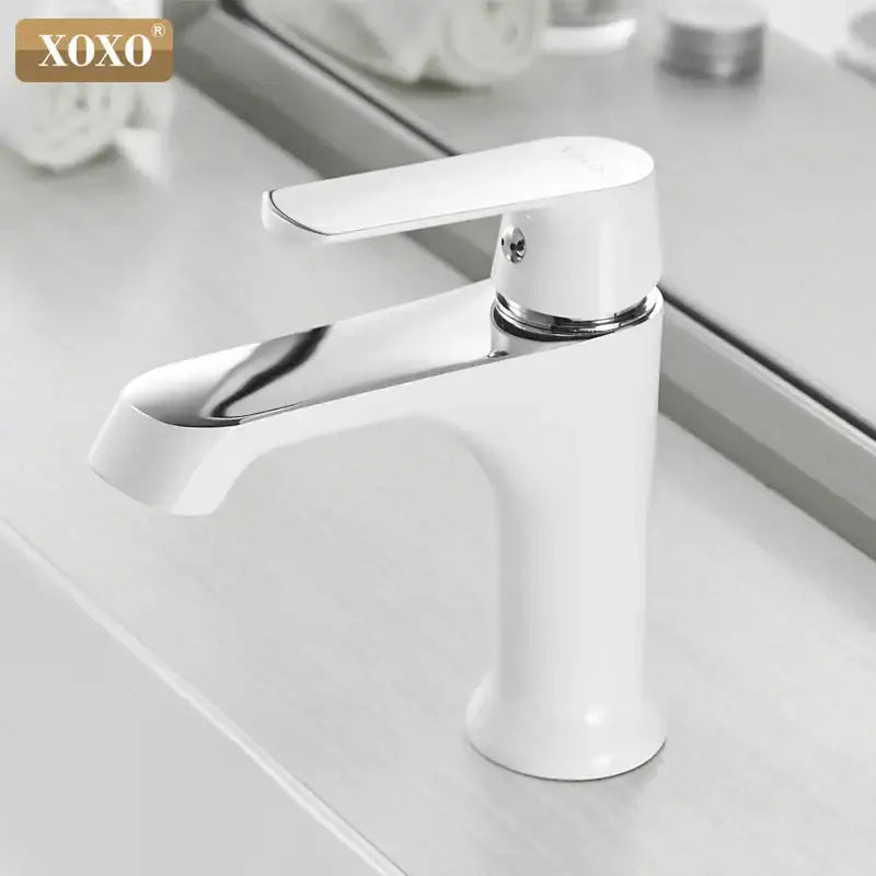 Modern white ceramic basin faucet with sleek design and polished chrome accents ideal for decorbites bronze green fashion