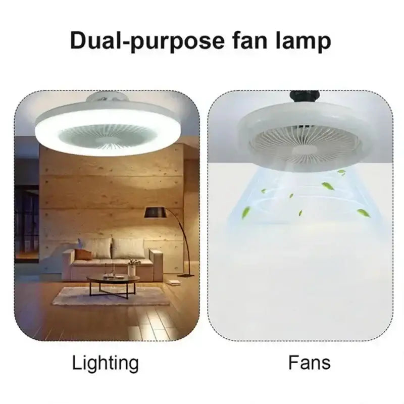 Modern white circular ceiling fan with light and adjustable airflow for bedroom by decorbites ceiling fan