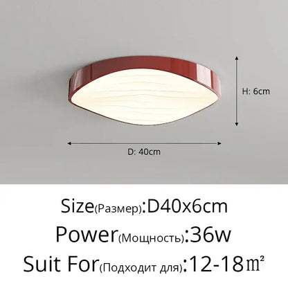Modern white circular chandelier with a glossy red frame and softly diffused light by decorbites circular chandelier