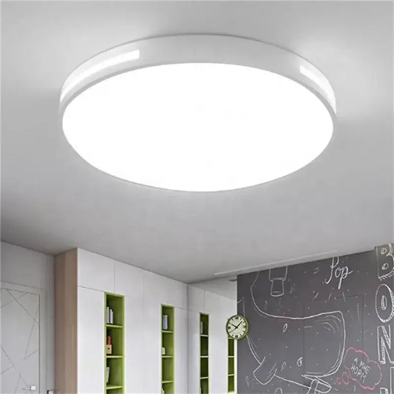 Modern white circular led ceiling aluminium light with sleek design ideal for bedroom decorbites ceiling aluminium