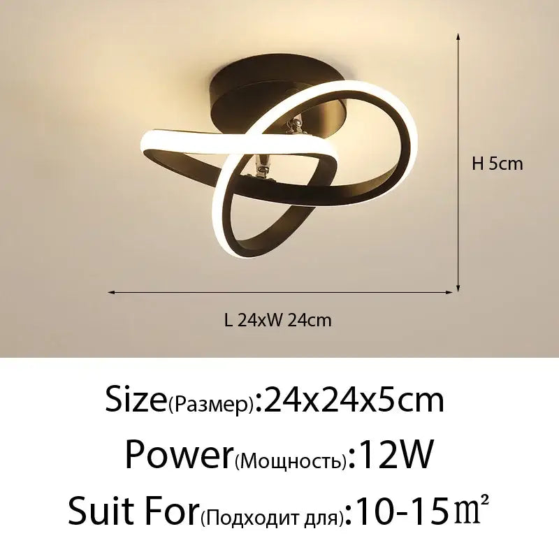 Modern white cloud ceiling chandelier with black and white led intertwined ring design for bedroom or living room decorbites cloud ceiling