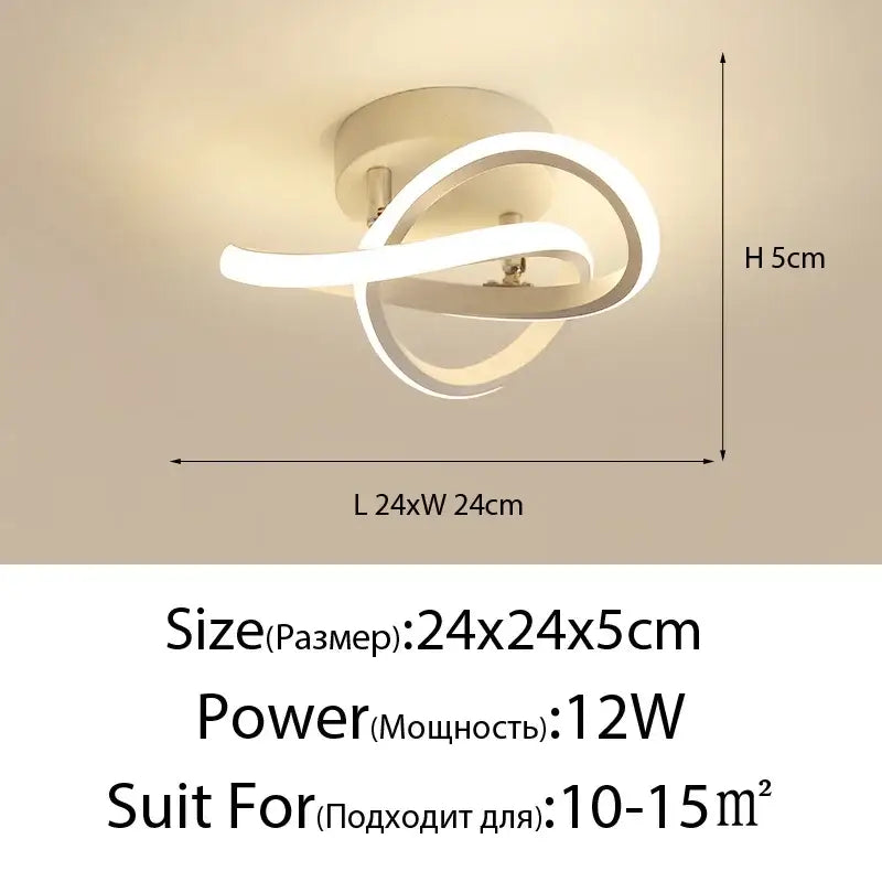 Modern white cloud ceiling chandelier with sleek intertwined circular led design for bedroom or living room decorbites cloud ceiling