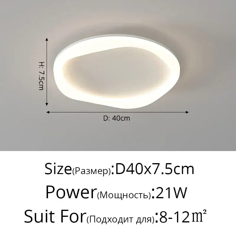 Modern white cloud ceiling light with oval-shaped led design and sleek diffuser for soft ambient glow decorbites cloud ceiling