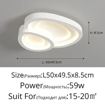 Modern white led ceiling lights with sleek layered circular design decorbites designer ceiling for living room decor