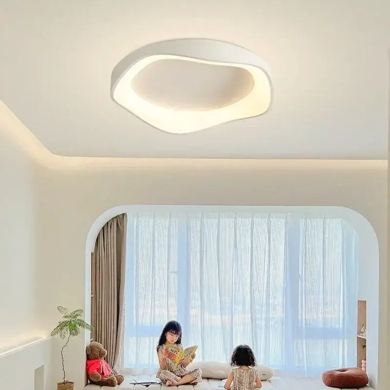 Modern white cloud designer ceiling lights with sleek oval design and soft illumination for living room decorbites ceiling lights