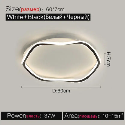 Modern white cloud led bedroom ceiling lamp with sleek oval design for minimalist bedroom ceiling lighting