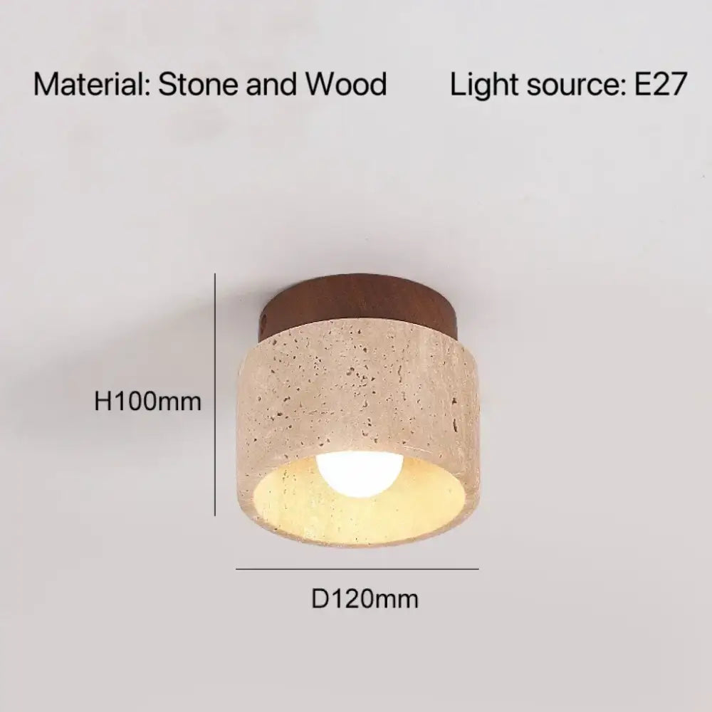 Modern white concrete pendant light with textured stone and wood finish ideal for kitchen lighting area up to square meters