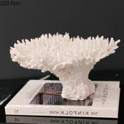 Modern white coral tree decorative ornament sculpture for living room featuring a white coral tree design by decorbites coral tree