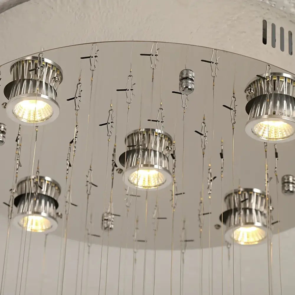 Modern white crystal ring pendant chandelier featuring chrome-finished ring pendant chandelier with warm led light for dining room decorbites crystal ring
