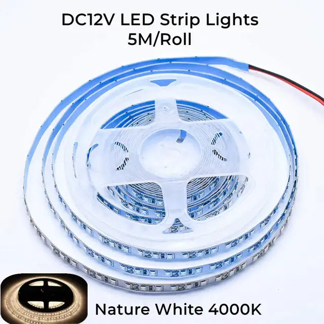 Modern white curved led aluminum profile living room recessed light with blue dc12v led strip lights and nature white 4000k illumination