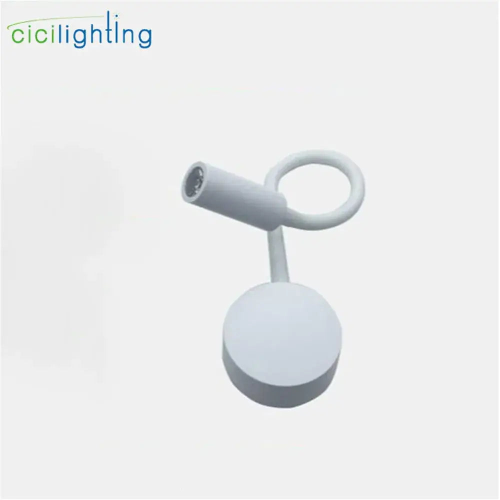 Modern white dimmable led wall sconce reading light with adjustable cylindrical spotlight for bedroom decorbites dimmable led